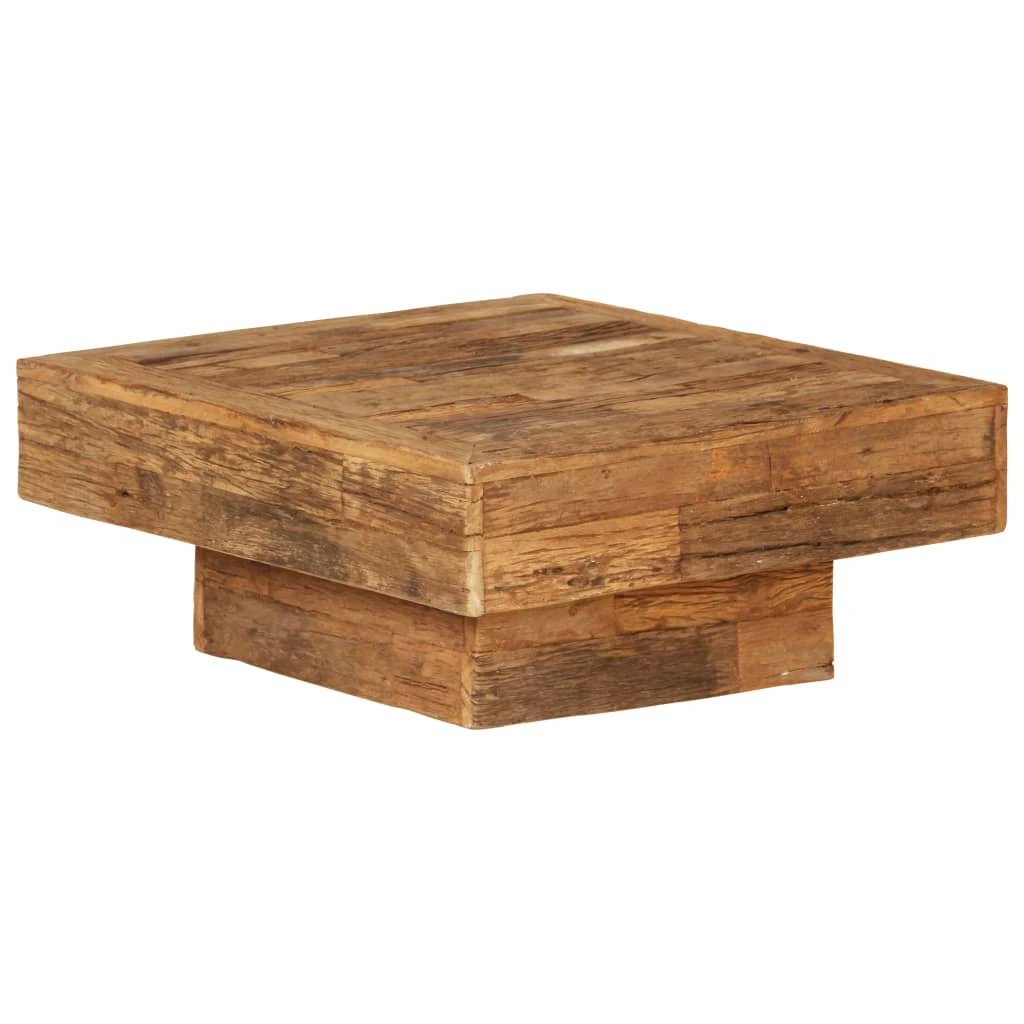 vidaXL VidaXL Coffee Table 80x80x28 Cm Solid Mango Wood Durable Tropical Hardwood Living Room - Coffee Table