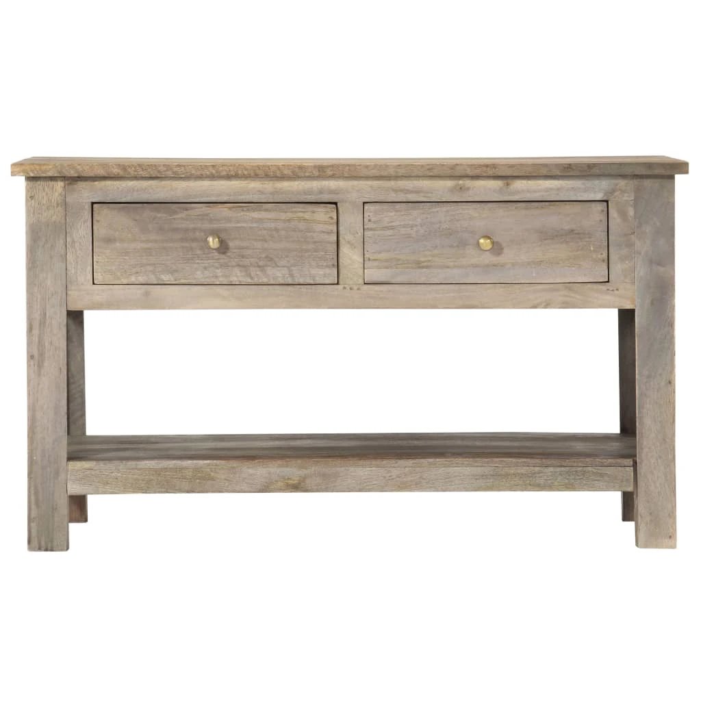 vidaXL vidaXL Coffee Table 82x52x47 cm Solid Mango Wood Antique Style For Rustic Living Room Decor - Coffee Table