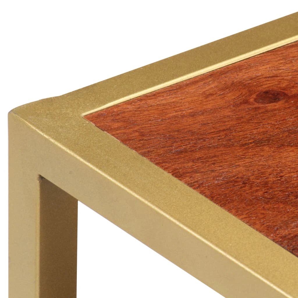 vidaXL VidaXL Coffee Table 90x50x40 Cm Solid Acacia Wood Vintage Finish For Living Room - Coffee Table