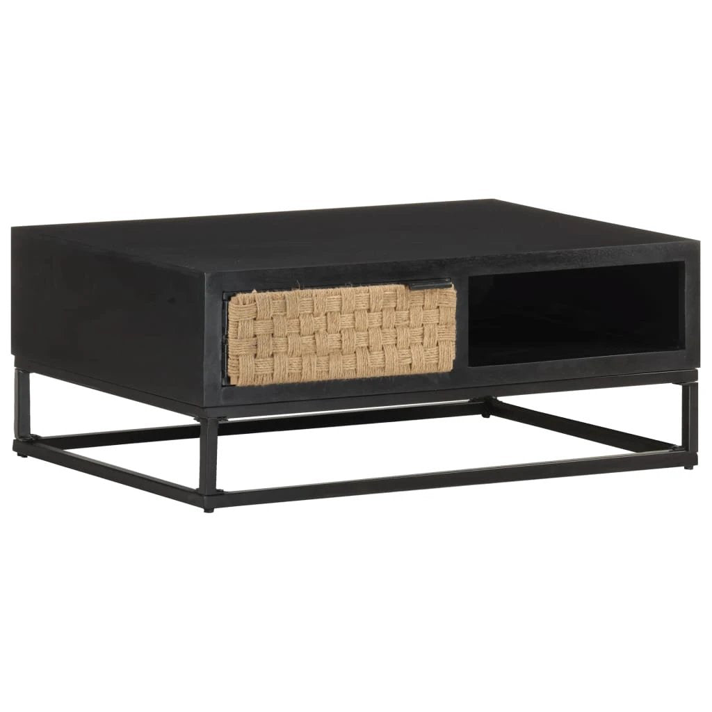 vidaXL Coffee Table 90x60x35 cm Solid Mango Wood Durable Industrial Living Room by vidaXL