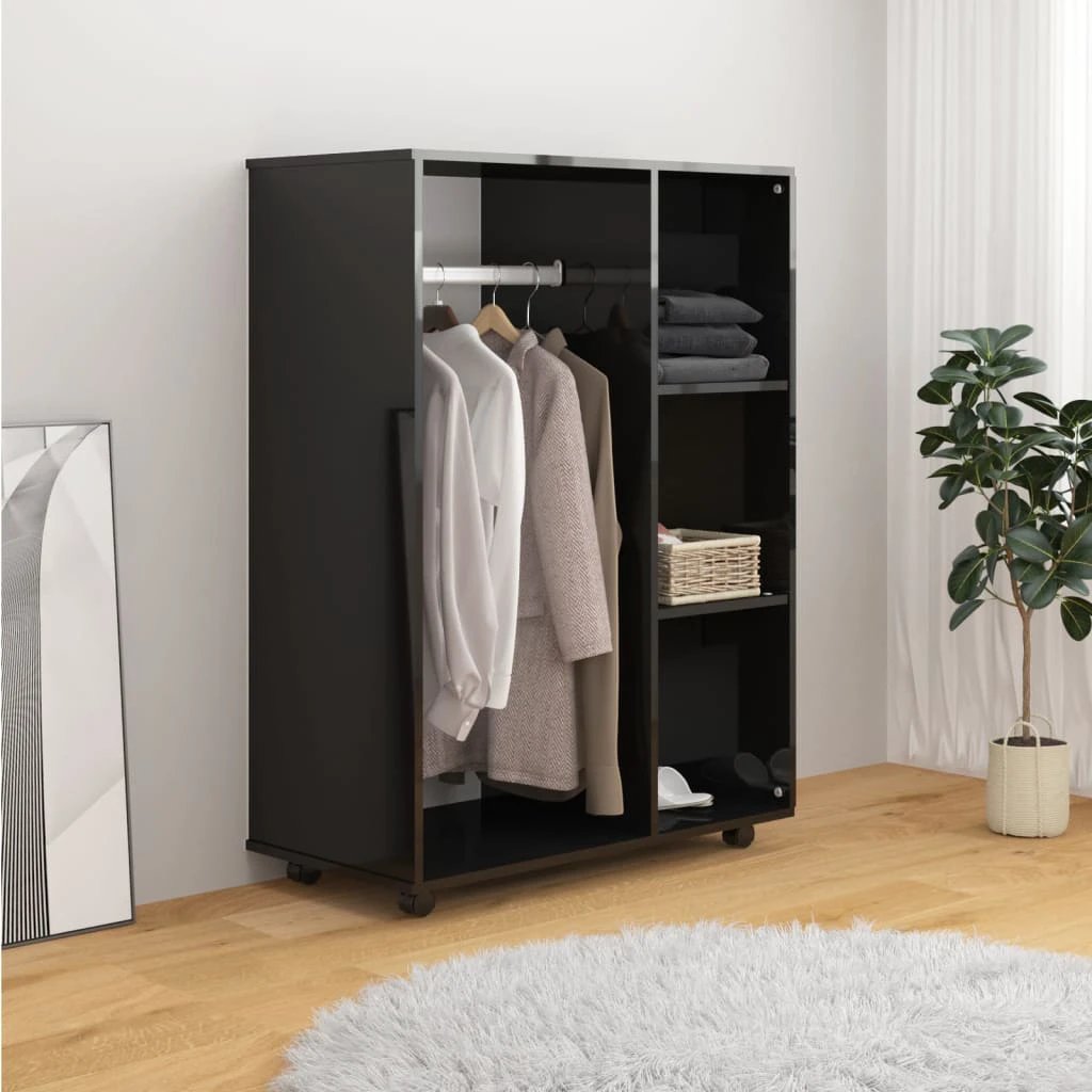 vidaXL Wardrobe Smoked Oak 80x40x110 cm Engineered Wood by vidaXL