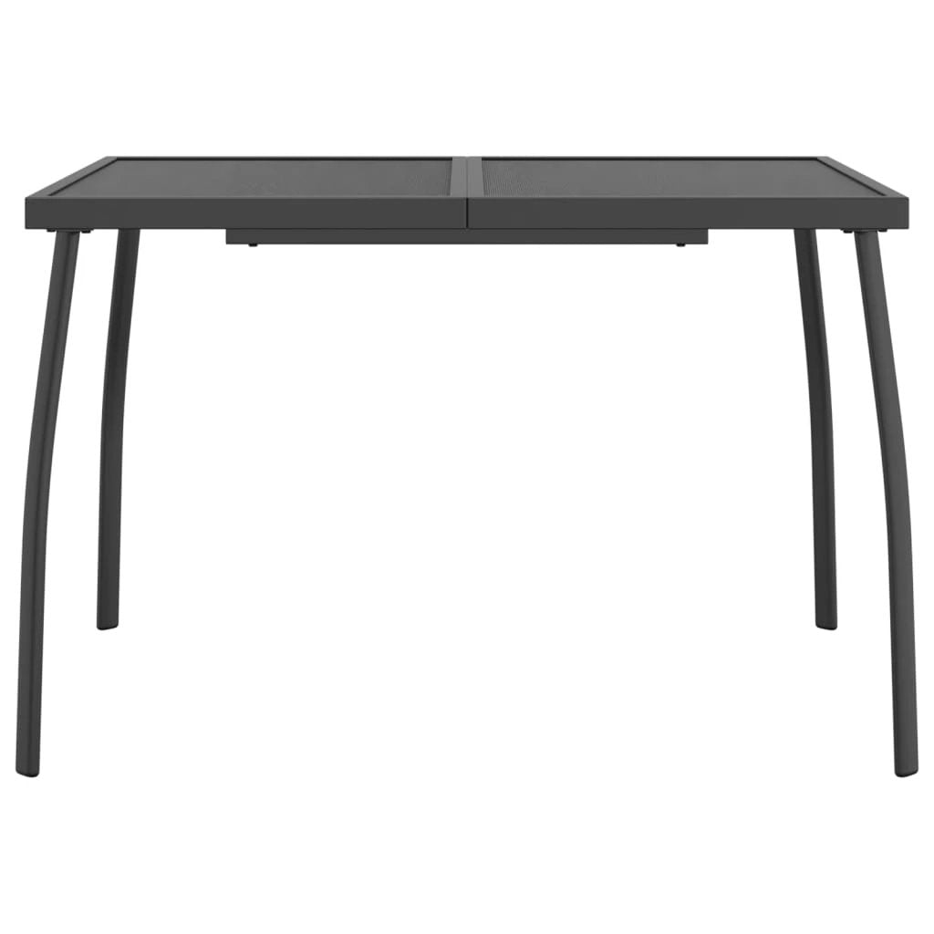 vidaXL vidaXL Garden Table Anthracite 50x50x72 cm Steel Mesh - Uncategorized Garden Table