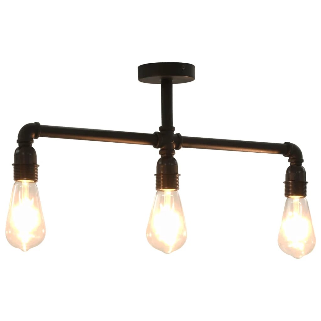 vidaXL Ceiling Lamp 3 Light E27 Steampunk Home by vidaXL