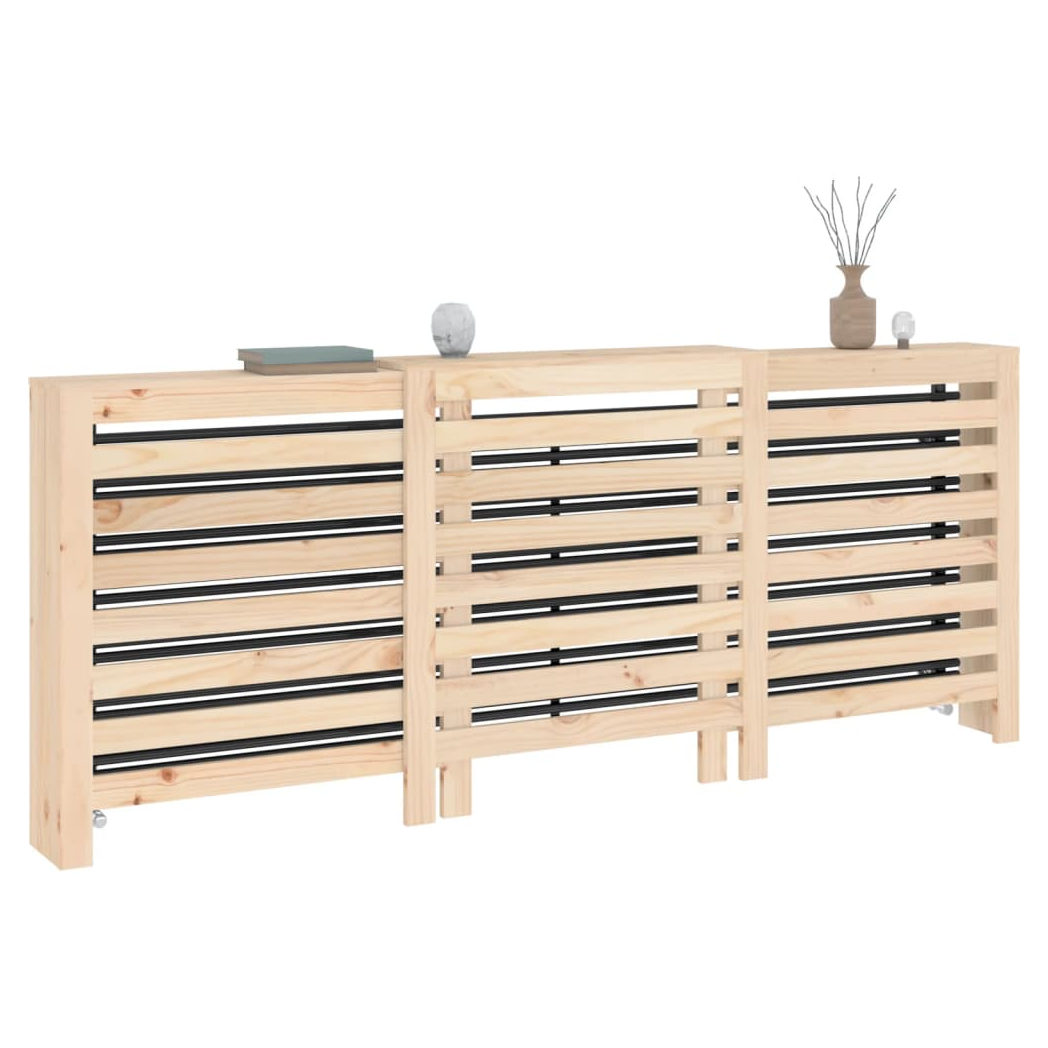 vidaXL VidaXL Radiator Cover 79.5x19x84 cm Pine Home - Radiator