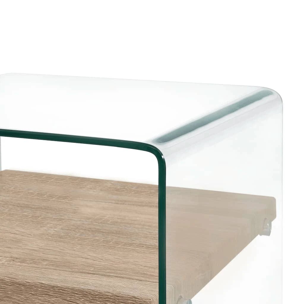 vidaXL vidaXL CoffeeTable 50x50x45 TemperedGlass Living - Coffee Table
