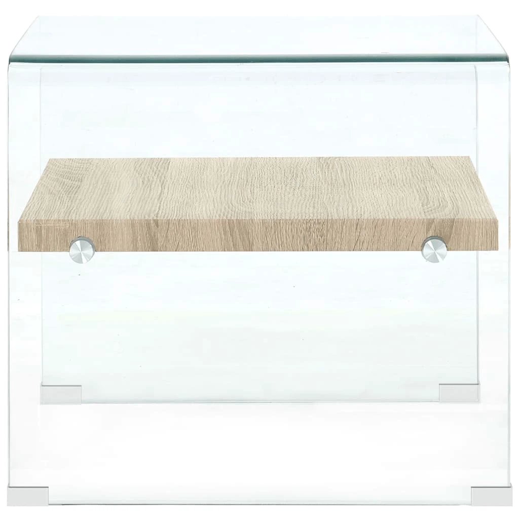 vidaXL vidaXL CoffeeTable 50x50x45 TemperedGlass Living - Coffee Table