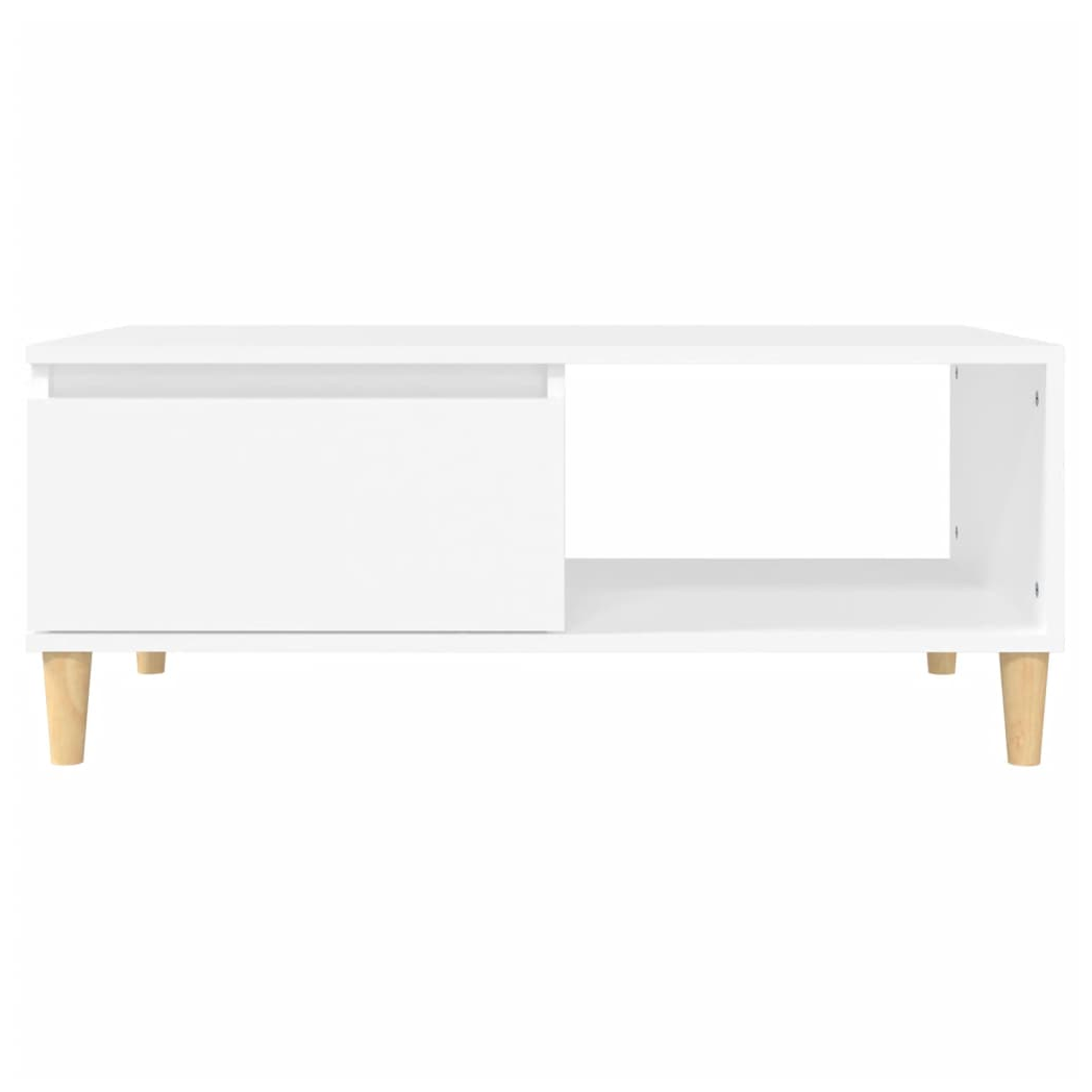 vidaXL Coffee Table 90x50x36.5 cm Engineered Wood With Drawer And Open Shelf For Modern Living Rooms by vidaXL