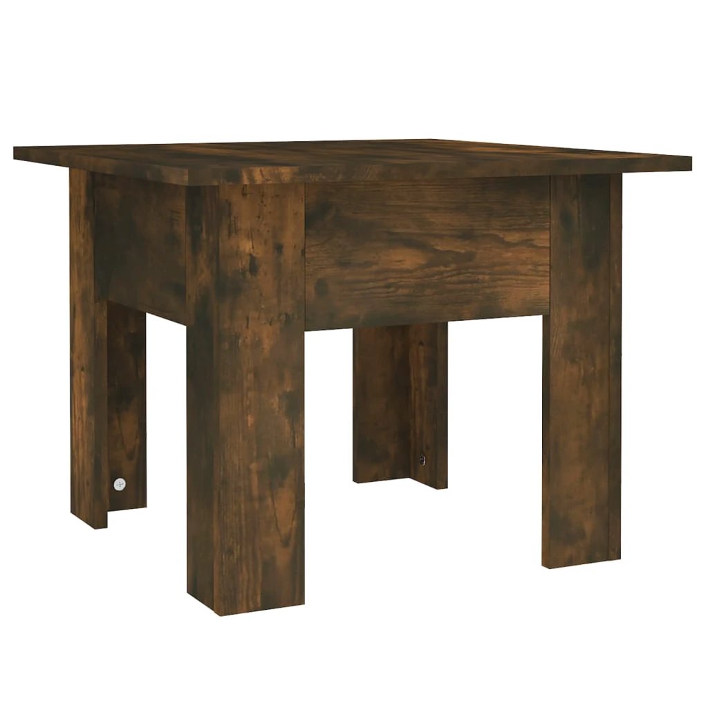 vidaXL VidaXL Coffee Table 55x55x42 cm Smoked Oak Engineered Wood Sturdy Build For Living Room - Coffee Table