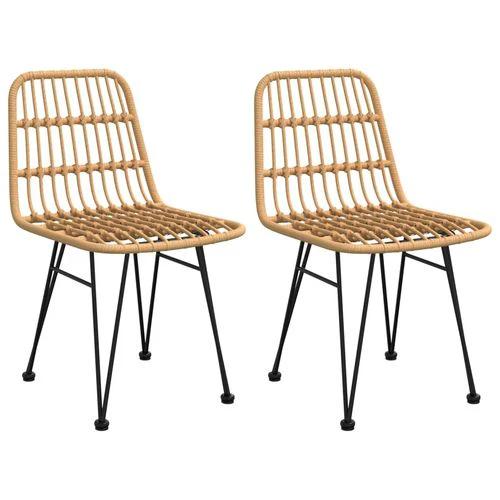 vidaXL 3 Piece Outdoor Dining Set with Weather Resistant Poly Rattan for Stylish Garden Spaces by vidaXL