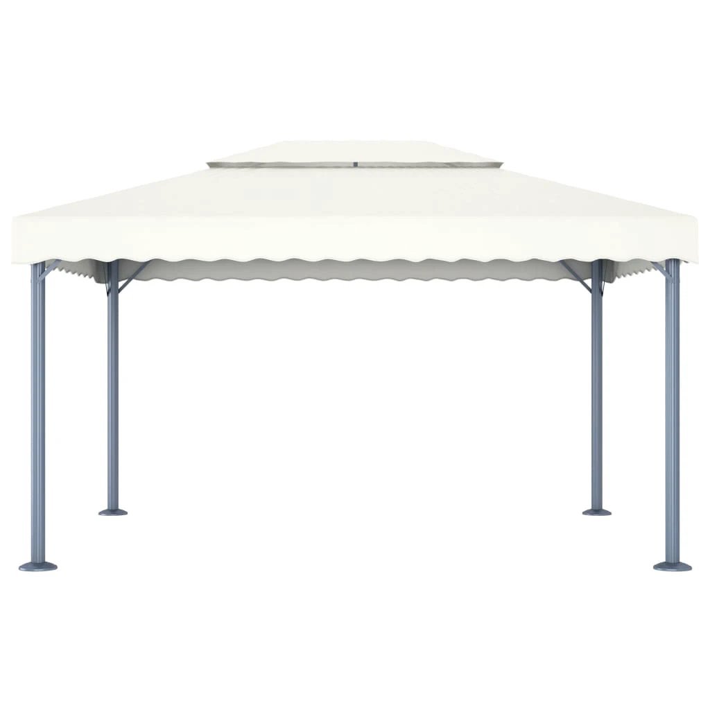 vidaXL vidaXL Gazebo 400x300 cm Cream Aluminium - Gazebos