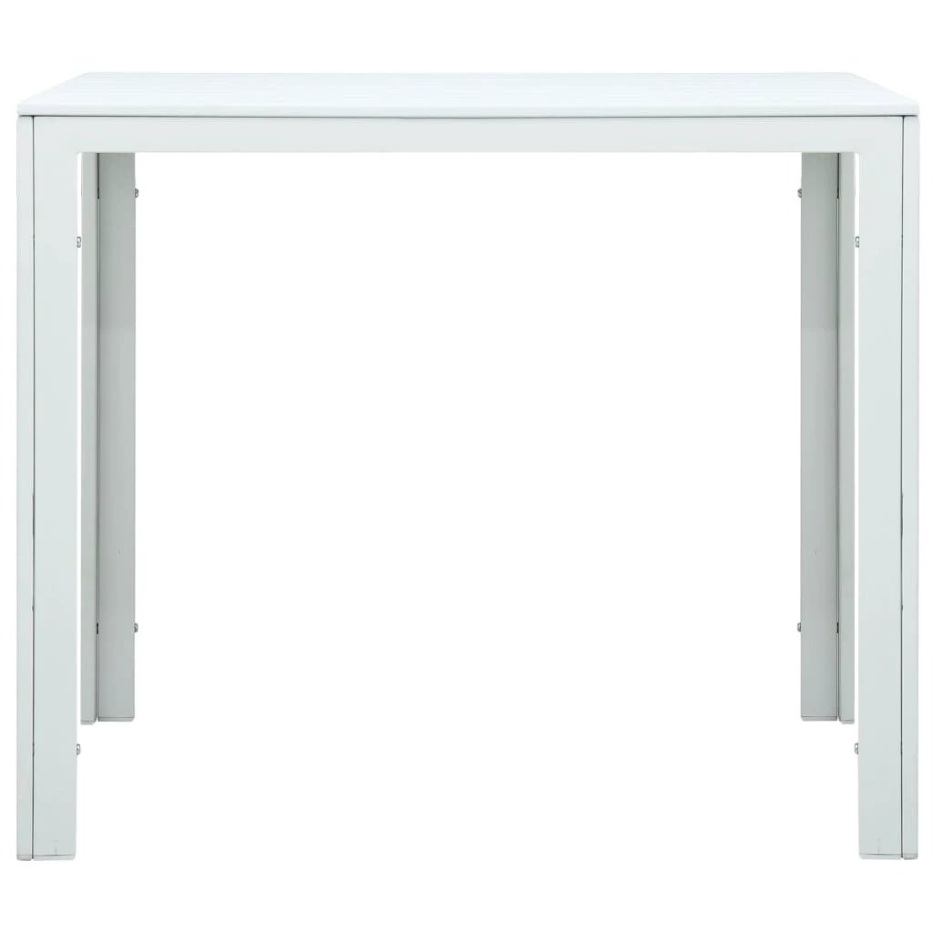 VidaXL Outdoor Coffee Table 78x78x74 cm Weatherproof HDPE Wood Look For Patio Or Garden by vidaXL