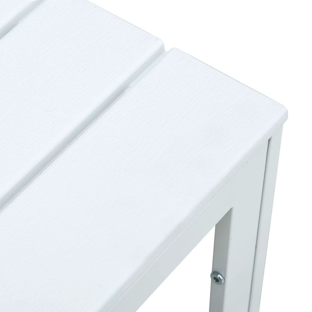 VidaXL Outdoor Coffee Table 78x78x74 cm Weatherproof HDPE Wood Look For Patio Or Garden by vidaXL