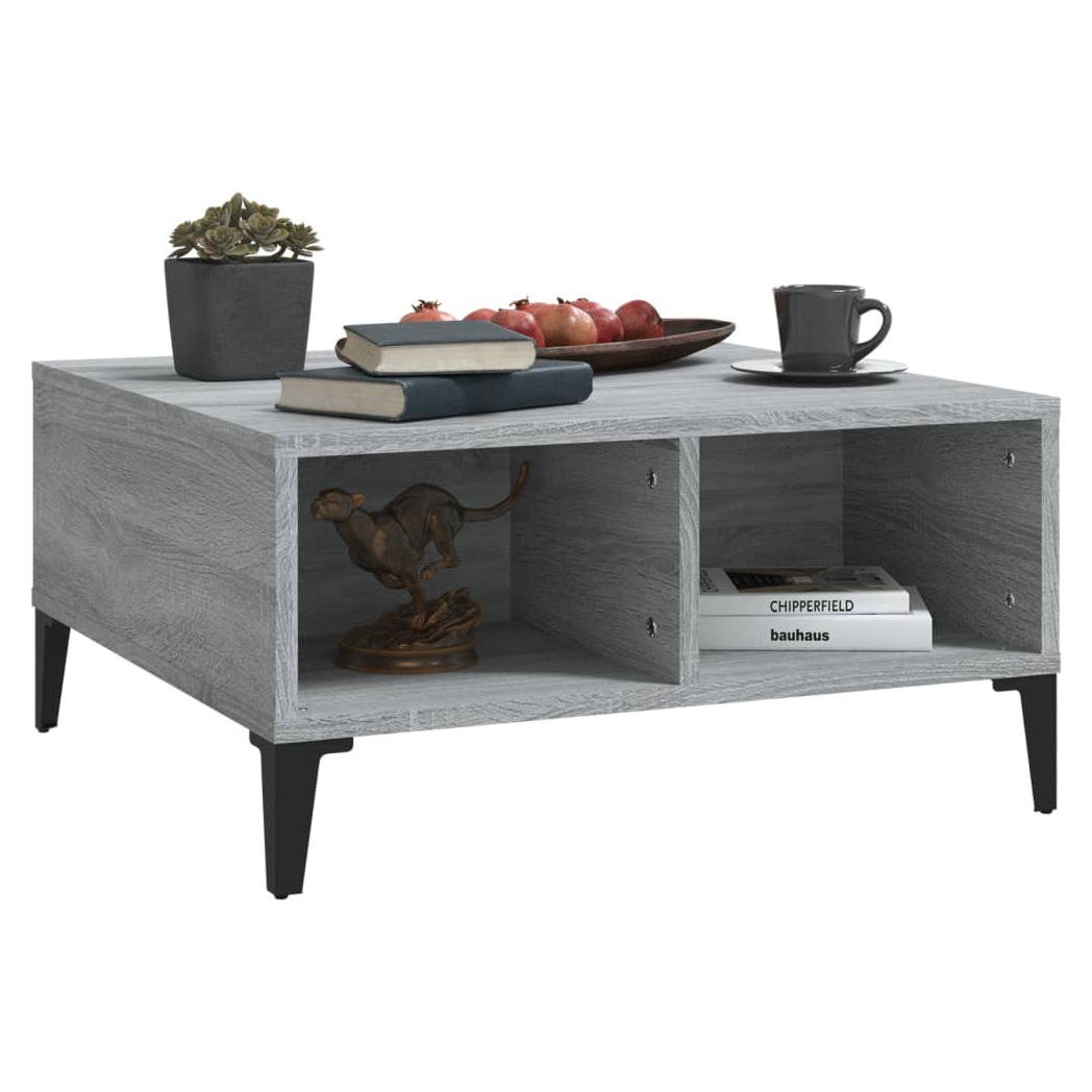 vidaXL VidaXL Coffee Table 60x60x30 cm Storage Shelf With Modern Design For Living Room - Coffee Table
