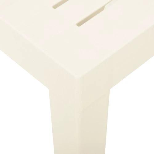 vidaXL vidaXL Garden Table White 79x65x72 cm Plastic - Garden Table
