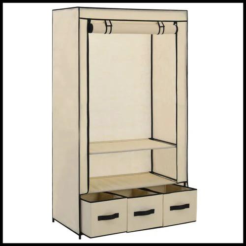 vidaXL vidaXL Wardrobe Cream 87x49x159 cm Fabric - Wardrobe