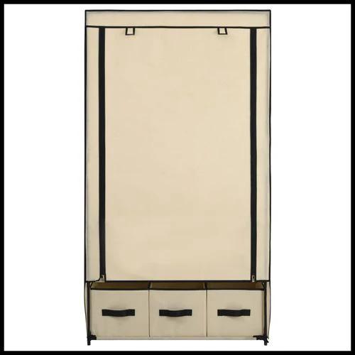 vidaXL vidaXL Wardrobe Cream 87x49x159 cm Fabric - Wardrobe