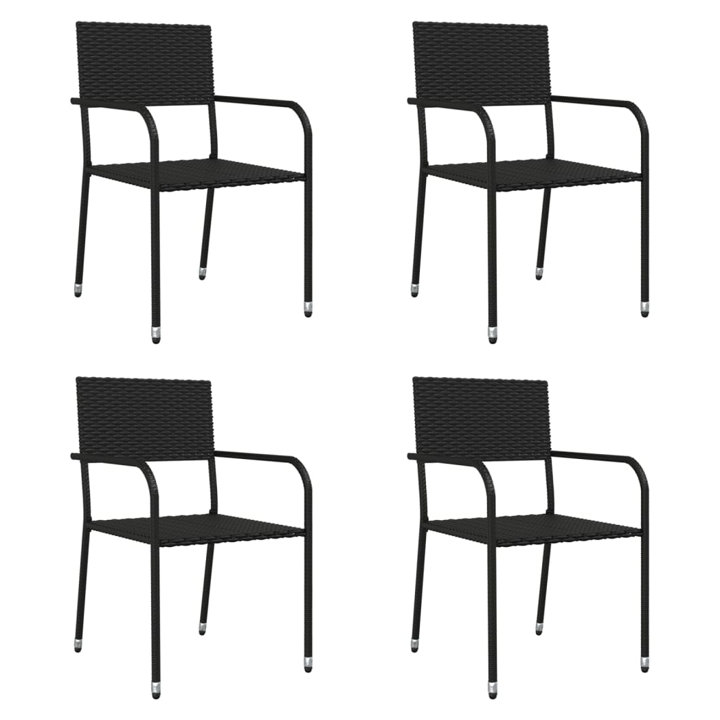 vidaXL VidaXL Five Piece Garden Dining Poly Rattan Set - Garden Set