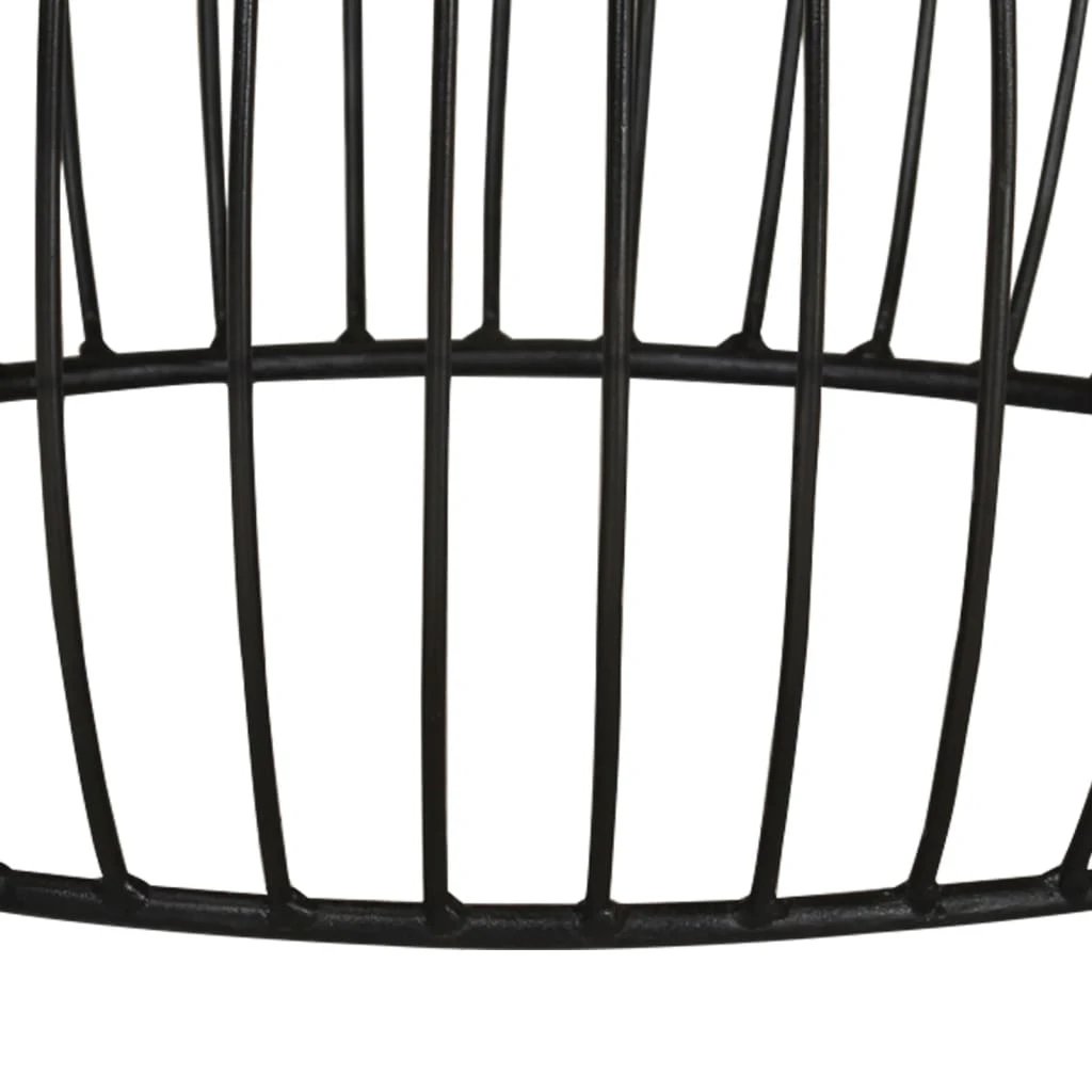 vidaXL Coffee Table Diameter 68 cm Rough Mango Wood Vintage Style Living Room Wrought Iron Base by vidaXL