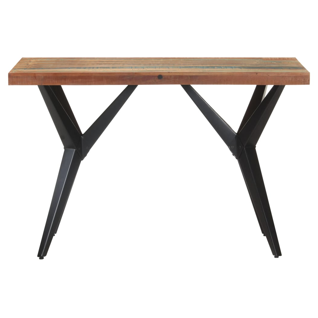 vidaXL vidaXL Dining Table 120x60x76 cm Solid Reclaimed Wood Rustic Finish for Family Dining - Dining Table