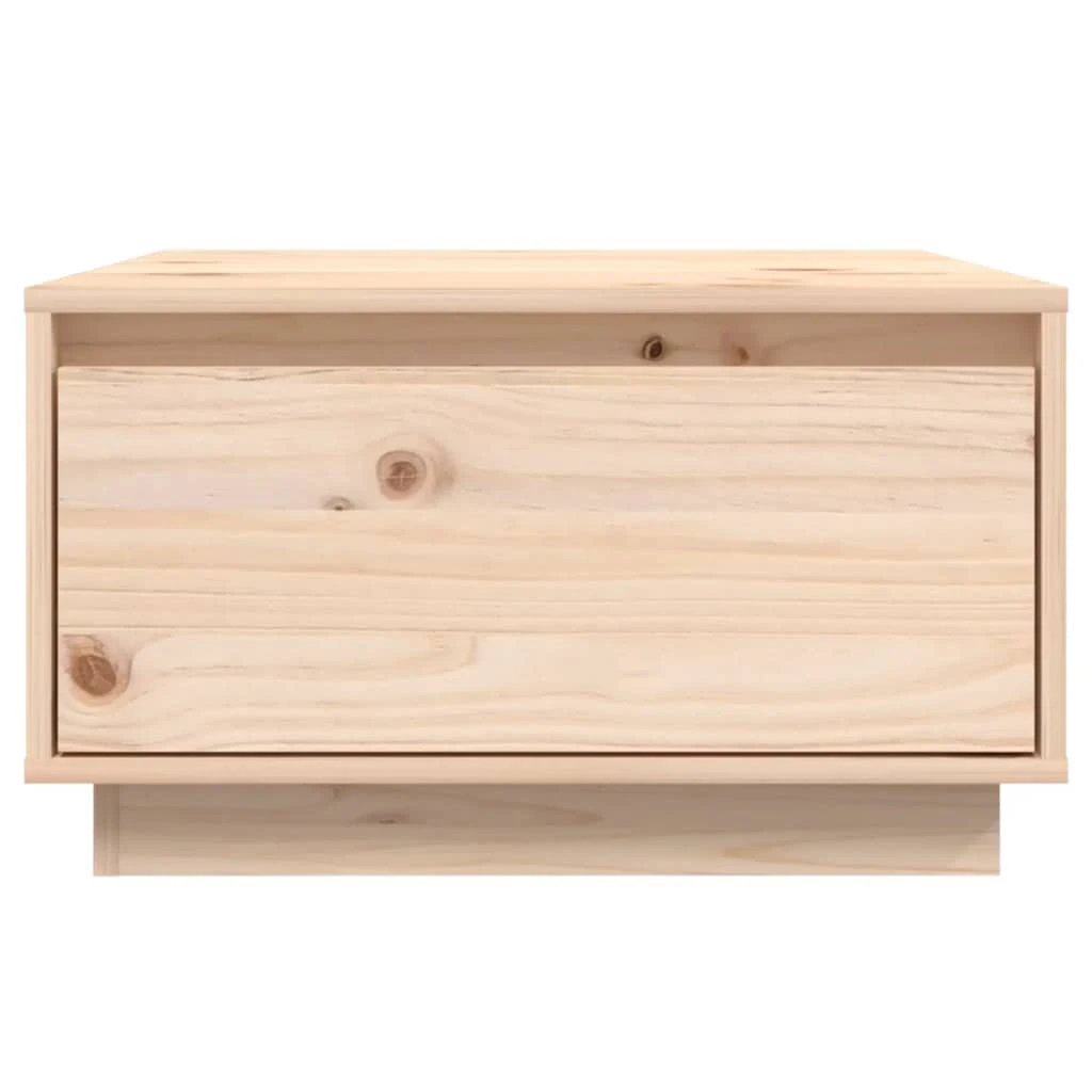 vidaXL VidaXL Coffee Table 55x56x32 cm Solid Pine Wood Large Storage Drawer Living Room - Coffee Table