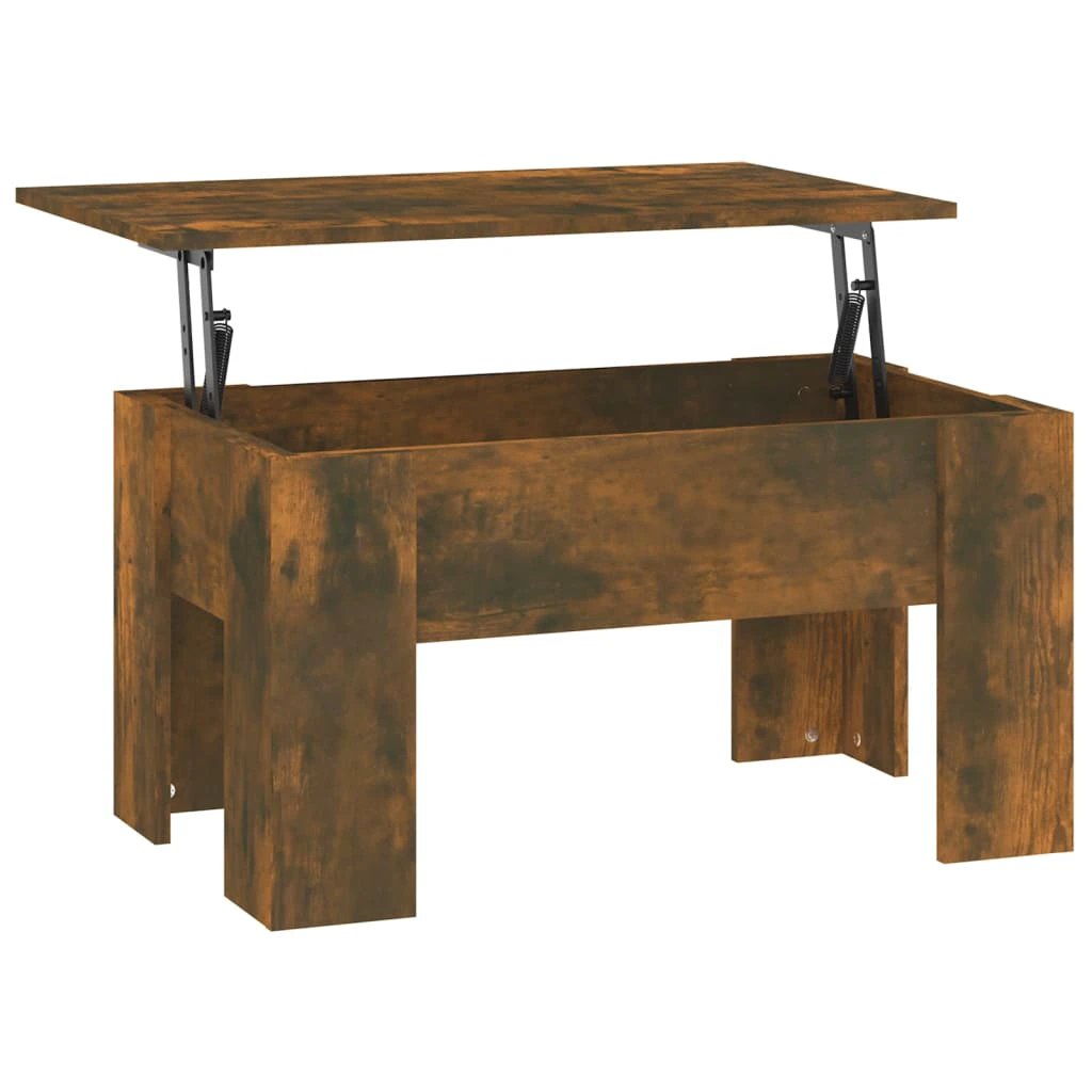 VidaXL Coffee Table 79x49x41 cm Lift Top With Hidden Storage For Modern Living Room by vidaXL