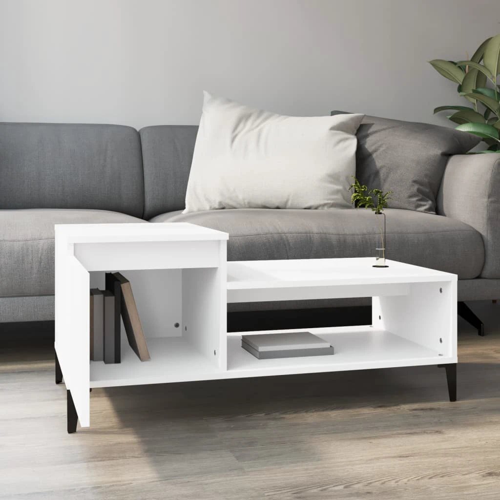 VidaXL Coffee Table 100x50x45 cm Engineered Wood Durable Construction Living Room by vidaXL