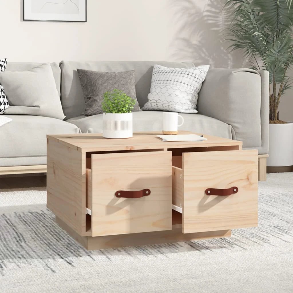 VidaXL Coffee Table 60x53x35 Solid Pine by vidaXL