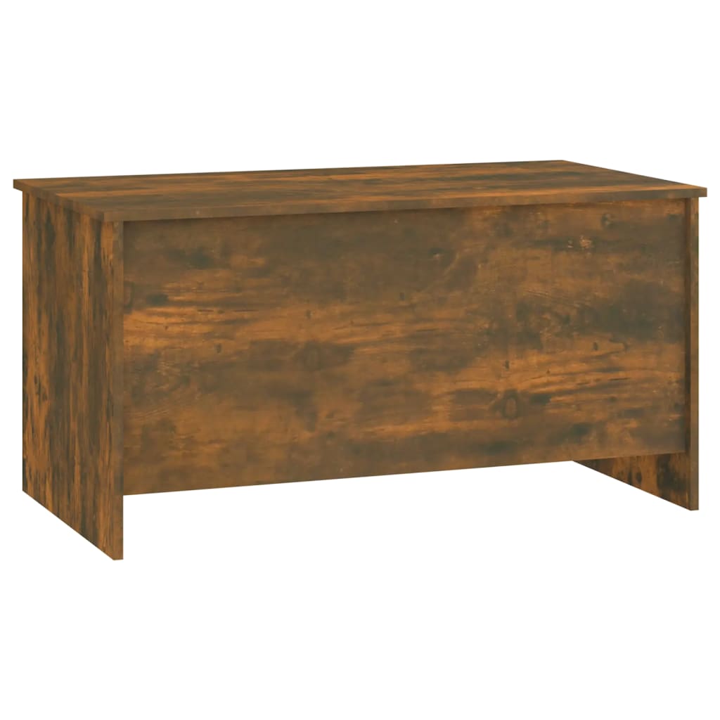 vidaXL VidaXL Coffee Table 102x55.5x52.5 cm Smoked Oak Lift Top With Hidden Storage For Living Room - Coffee Table