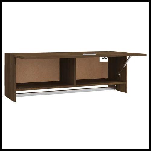 vidaXL Wardrobe Brown Oak 100x32.5x35 cm Engineered Wood by vidaXL