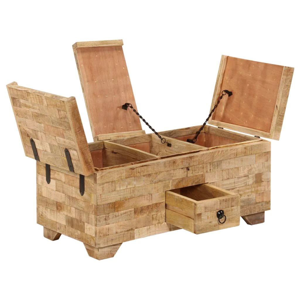 vidaXL Mango Wood Coffee Table 80x40x35 cm by vidaXL