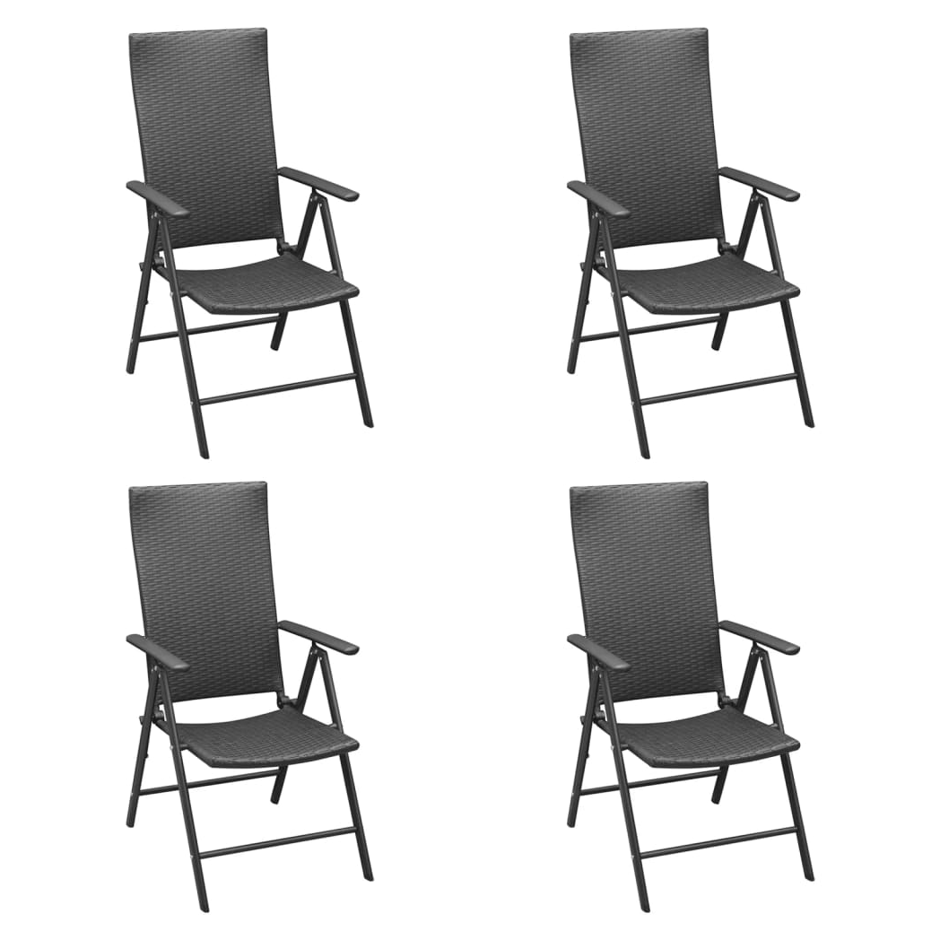 VidaXL 5Pc Garden Dining Set PolyRattan Outdoor by vidaXL