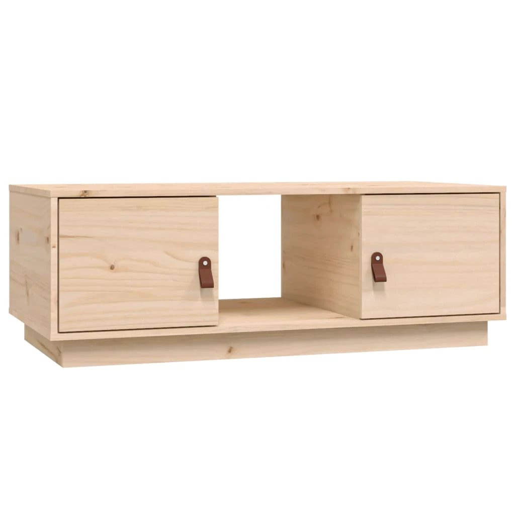 vidaXL VidaXL Coffee Table 100x50x35 cm Solid Pine Rustic Wood With Natural Knots For Living Room - Coffee Table