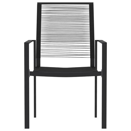 vidaXL 3 Piece Garden Dining Set Durable Powder-Coated Steel Frame with Easy-Clean Glass Top for Stylish Outdoor Gatherings by vidaXL