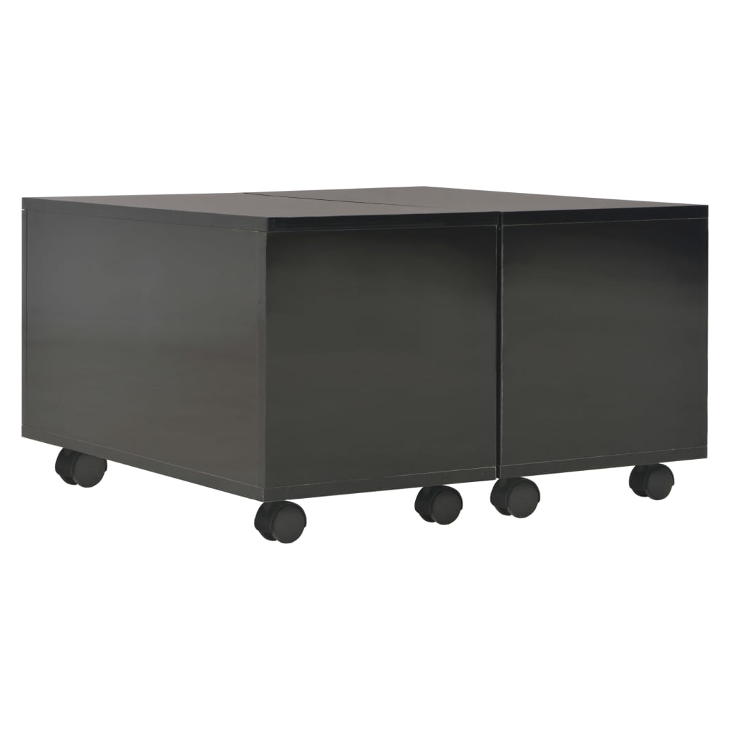 vidaXL Coffee Table 60x60x35 cm High Gloss Engineered Wood Surface for Living Room by vidaXL