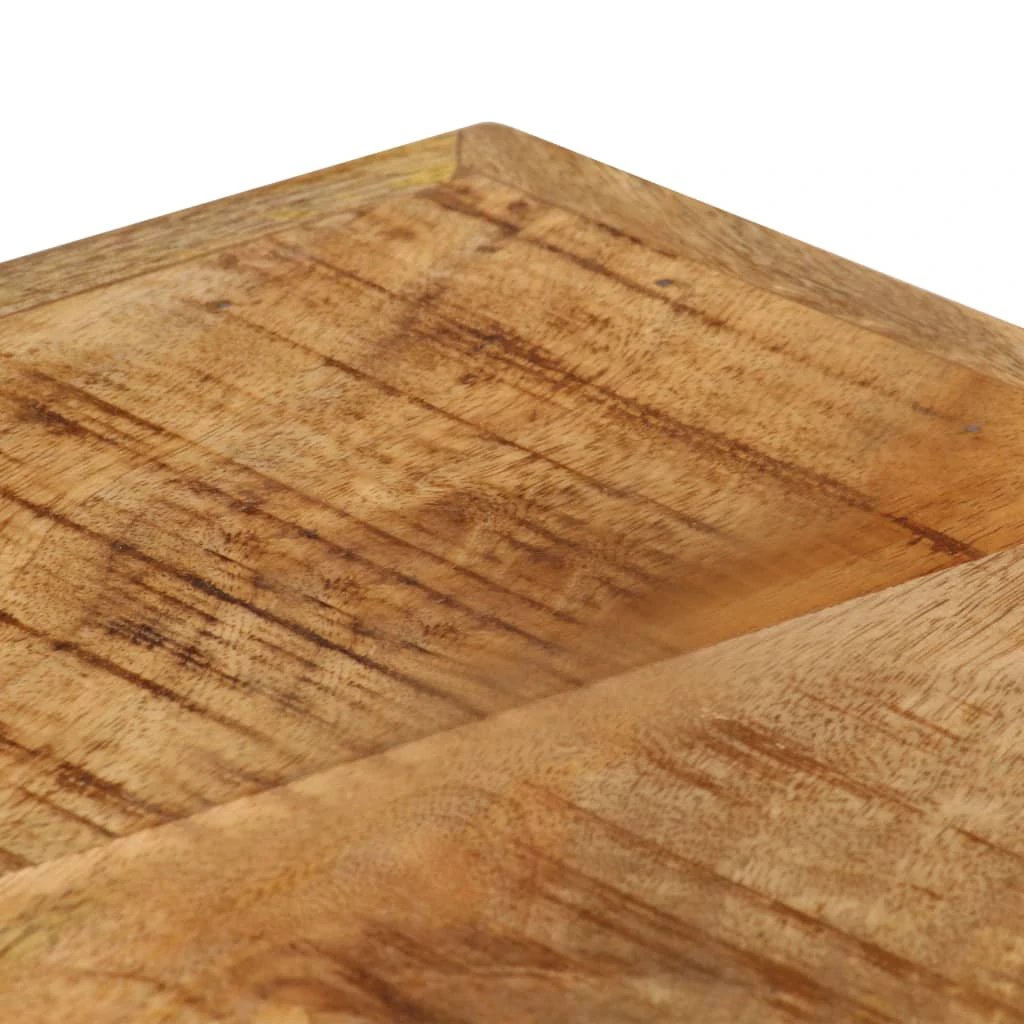 vidaXL VidaXL Coffee Table 90x45x35 cm Solid Mango Wood Antique Finish Handmade Rustic Living Room Decor - Coffee Table