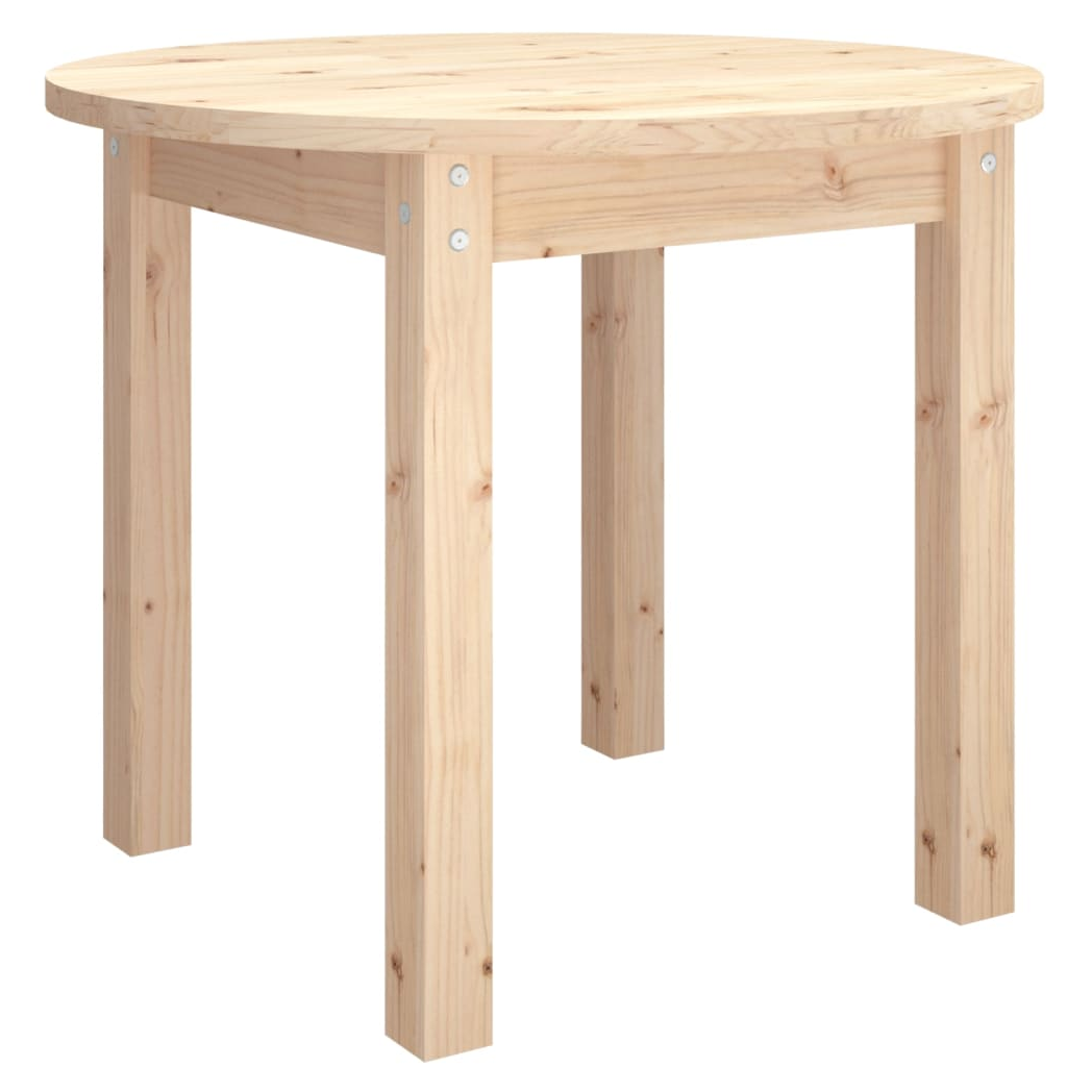 VidaXL Coffee Table 55x45 cm Solid Pine Wood Natural Finish For Living Room Decor by vidaXL