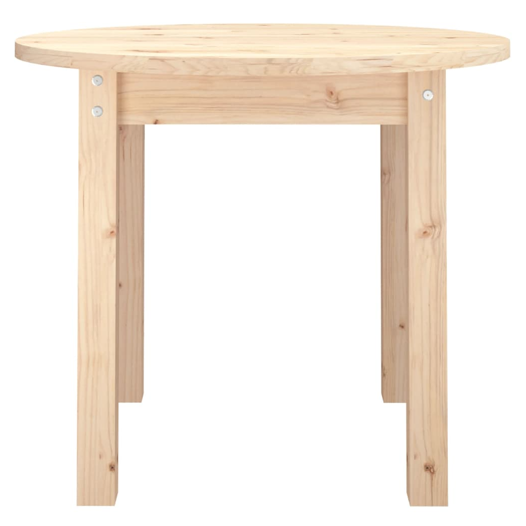 VidaXL Coffee Table 55x45 cm Solid Pine Wood Natural Finish For Living Room Decor by vidaXL