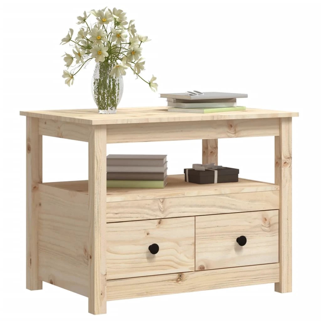 vidaXL VidaXL Coffee Table 71x49x55 cm Solid Pine Wood - Coffee Table