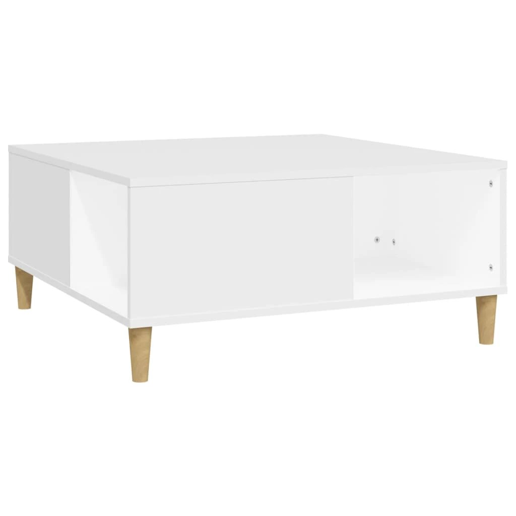 vidaXL VidaXL Coffee Table 80x80x36.5 cm Engineered Wood Moisture-Resistant With Open Storage For Living Room - Coffee Table