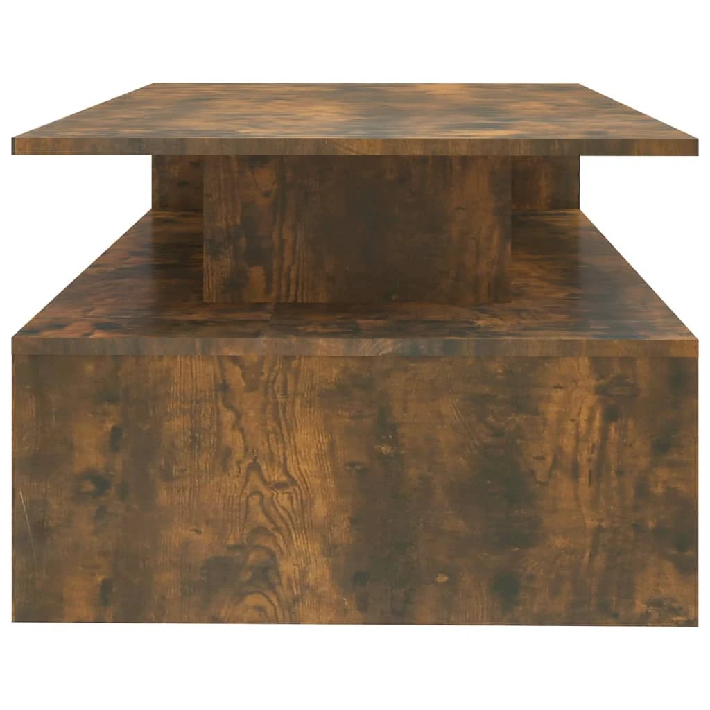 vidaXL Coffee Table 90x60x42.5 cm Smoked Oak Engineered Wood For Modern Living Room Decor by vidaXL