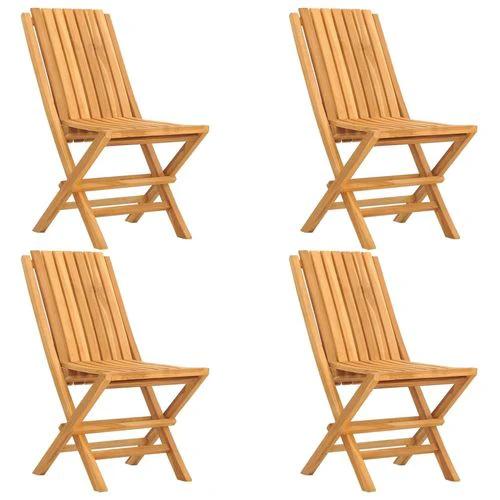 vidaXL vidaXL 5 Piece Garden Dining Set 120x70x75 cm Solid Teak Wood Foldable Outdoor Furniture for Family Meals and Entertaining - Garden Set
