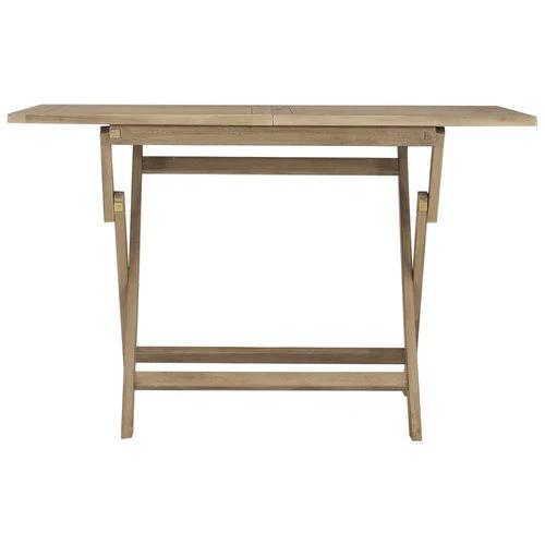 vidaXL vidaXL Folding Garden Table 120x70x75 cm Solid Teak Wood - Garden Table