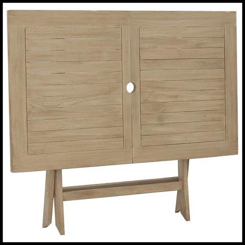 vidaXL vidaXL Folding Garden Table 120x70x75 cm Solid Teak Wood - Garden Table