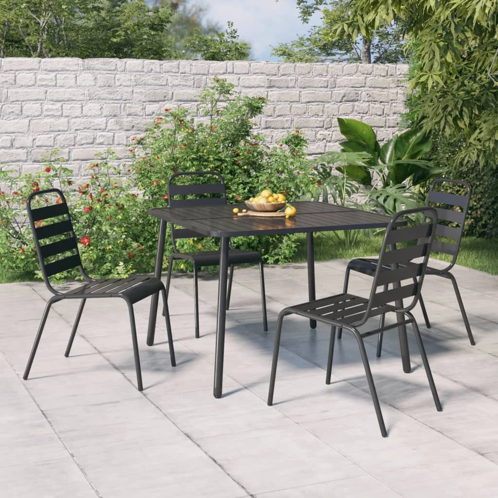 vidaXL vidaXL Garden Table Anthracite 50x50x71 cm Steel - Garden Table