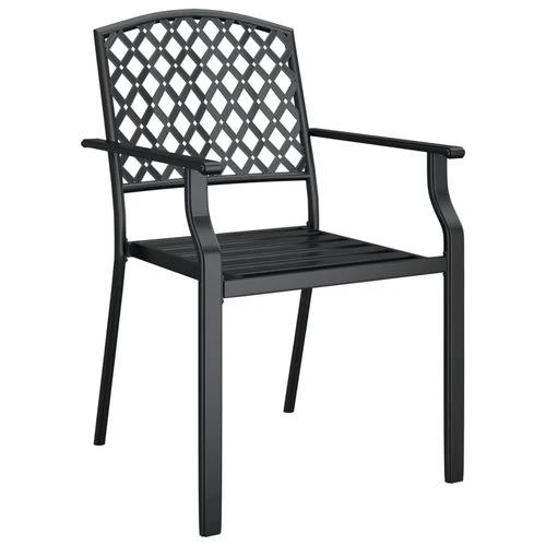 vidaXL vidaXL 3 Piece Garden Dining Set with Anthracite Steel Construction and Elegant Design for Outdoor Entertaining - Garden Set