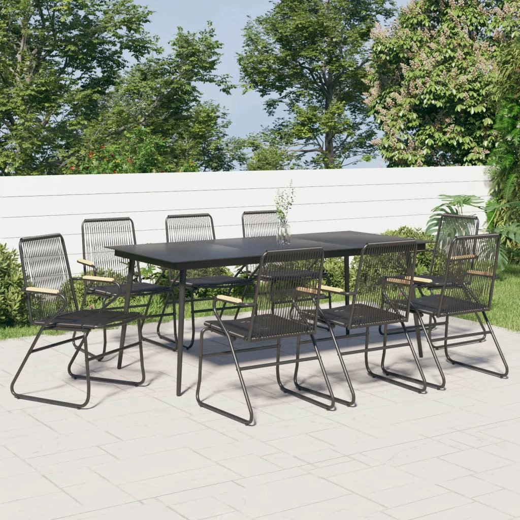 vidaXL VidaXL Garden Dining Set 7 Piece Durable PVC Rattan Outdoor - Garden Set
