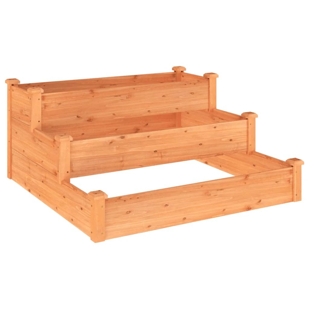 vidaXL Garden Raised Bed 120x120x56 cm Solid Wood Fir by vidaXL