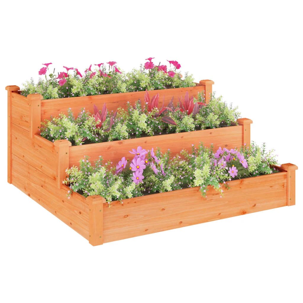 vidaXL Garden Raised Bed 120x120x56 cm Solid Wood Fir by vidaXL