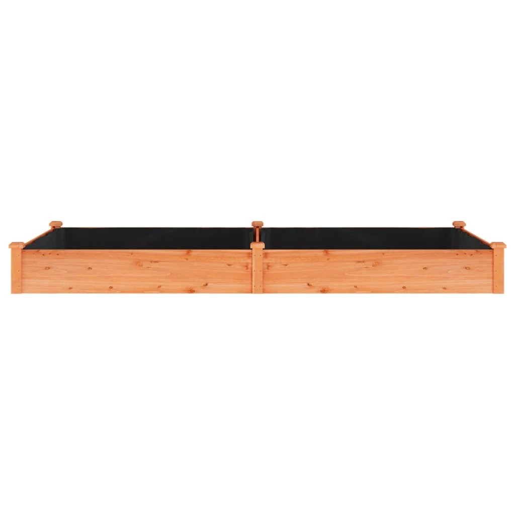 vidaXL Garden Raised Bed with Liner 120x45x25 cm Solid Wood Fir by vidaXL