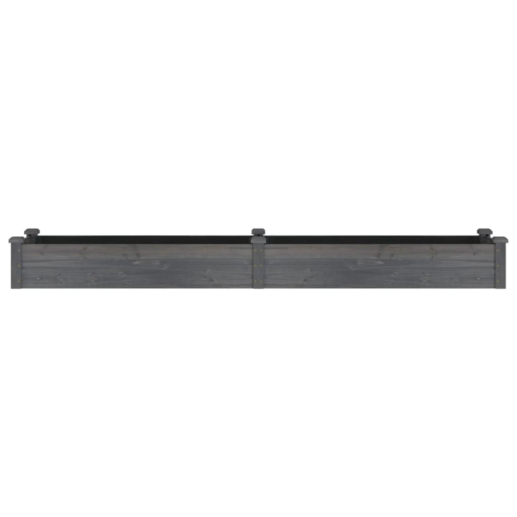 vidaXL Garden Raised Bed with Liner 120x45x25 cm Solid Wood Fir by vidaXL